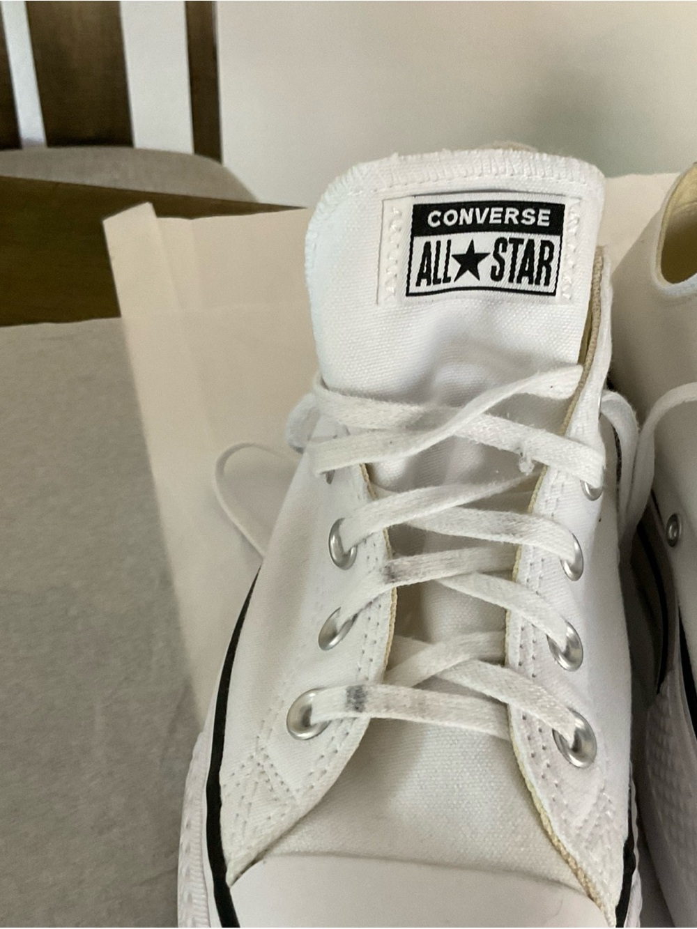 Converse Chuck Taylor All Star Platform White size 9 - Picture 4 of 16
